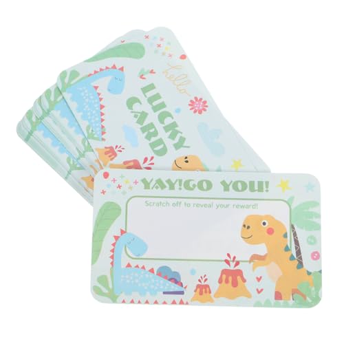 Operitacx Diy Teiliges Scratch Off Karten mit Lustigen Rubbellosen und Kreativen Geschenkaufklebern Dickes für Party Geburtstag Lehrer Belohnung Familienaktivitäten Einfache Anwendung von Operitacx