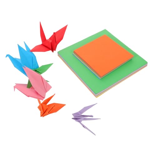 Operitacx Doppelseitiges Origami Papier Farben Quadratisch Leicht Kinderfreundlich Buntes Bastelpapier für DIY Kunsthandwerk Fördert Feinmotorik und Fantasie von Operitacx