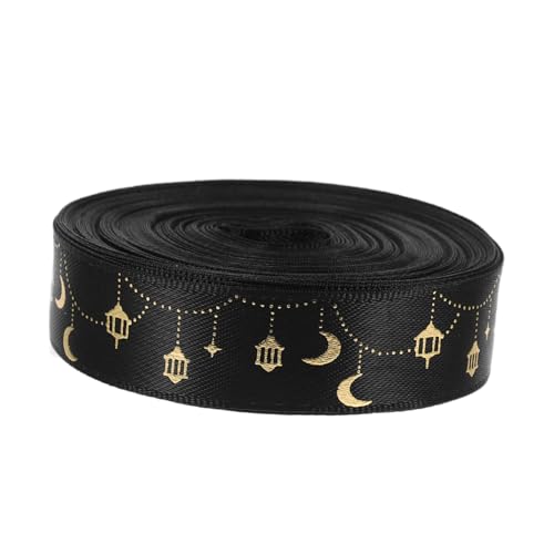 Operitacx Eid Mubarak Ribbon Roll Polyester Band für Ramadan Dekoration zum Verpacken von Geschenken Basteln von Schleifen für Muslimische Feierlichkeiten Vielseitig Einsetzbar Operitacx Eid Mubarak Ribbon Roll Polyester Band für Ramadan Dekoration zum Verpacken von Geschenken Basteln von Schleifen für Muslimische Feierlichkeiten Vielseitig Einsetzbar von Operitacx