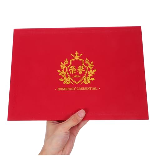 Operitacx Elegante Urkundenhülle Rot Zertifikat Umschlag Dokumentenmappe für Abschlusszeugnisse und Auszeichnungen für Schul Firmenveranstaltungen Hochwertiger Schutz und Professionelle Operitacx Elegante Urkundenhülle Rot Zertifikat Umschlag Dokumentenmappe für Abschlusszeugnisse und Auszeichnungen für Schul Firmenveranstaltungen Hochwertiger Schutz und Professionelle von Operitacx