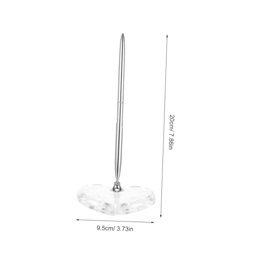 Operitacx Eleganter Gästebuch Kugelschreiber mit Acryl-herz-ständer Silberner Ballpoint Signierstift für Hochzeit Verlobung Geburtstag Empfang Stabiler Halter für Empfangstheke Operitacx Eleganter Gästebuch Kugelschreiber mit Acryl-herz-ständer Silberner Ballpoint Signierstift für Hochzeit Verlobung Geburtstag Empfang Stabiler Halter für Empfangstheke von Operitacx