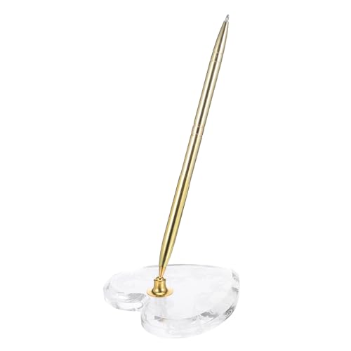 Operitacx Eleganter Hochzeit Kugelschreiber mit Acryl Herz-ständer Metall Kugelschreiber für Gästebuch Signatur Glattes Schreiben Vielseitig für Hochzeit Jubiläum Empfang Büro und Feier Operitacx Eleganter Hochzeit Kugelschreiber mit Acryl Herz-ständer Metall Kugelschreiber für Gästebuch Signatur Glattes Schreiben Vielseitig für Hochzeit Jubiläum Empfang Büro und Feier von Operitacx