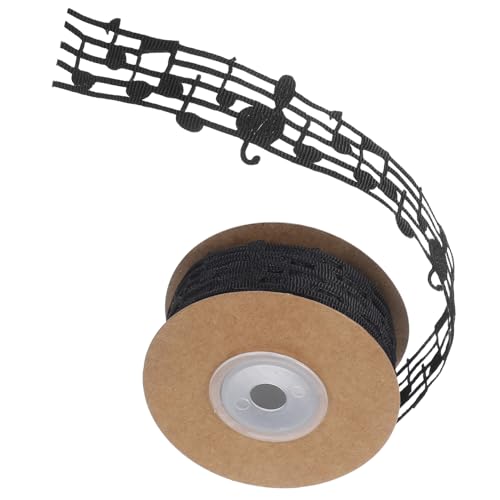 Operitacx Hollow Music Note Ribbon Dekoratives Weiches und Langlebiges Musiknotenband für Kreative Diy-projekte Geschenkverpackungen und Hochzeitsdekorationen Yards von Operitacx