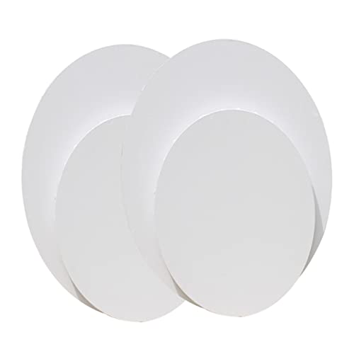 Operitacx Elevate Your Art 5 Stück Ovale Ölfarben- Künstlerpapiertafel 20 X 25 Cm Weiß von Operitacx