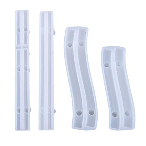 Operitacx Epoxid-Form, Schubladengriff, Schalengriff, Griffe für Schränke, DIY-Griffform, Obsttablett, Griff, Tablett, Silikonform, manuell, weißer Untersetzer, 4 Stück Operitacx Epoxid-Form, Schubladengriff, Schalengriff, Griffe für Schränke, DIY-Griffform, Obsttablett, Griff, Tablett, Silikonform, manuell, weißer Untersetzer, 4 Stück von Operitacx