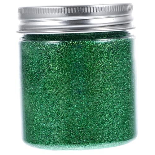 Operitacx Feines Grünes Glitzerpulver Flasche Extra Feines Nagelglitzer Pulver für Nagelkunst Epoxidharz DIY Basteln Schimmerndes Glitzerpuder für Gelnägel und Epoxidharzarbeiten von Operitacx