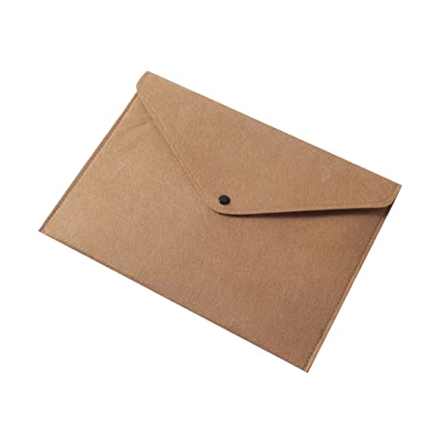 Operitacx Filz Dokumentenmappe Organizer mit Druckknopf für Büro und Zuhause Braun für Wichtige Unterlagen Stabiler Filz Praktischer Aktenordner Operitacx Filz Dokumentenmappe Organizer mit Druckknopf für Büro und Zuhause Braun für Wichtige Unterlagen Stabiler Filz Praktischer Aktenordner von Operitacx
