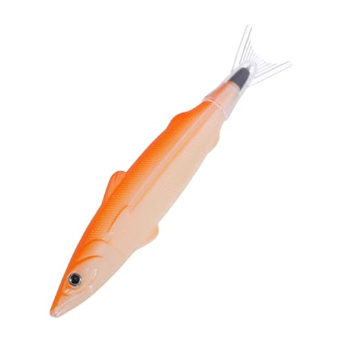 Operitacx Fischballstift Fischschreibstift Zubehör für Angelpartys Fisch Kugelschreiber Tierform Kugelschreiber gesalzener Fischformballpoint Stift kreativer Fischballpoint Pen Plastik von Operitacx