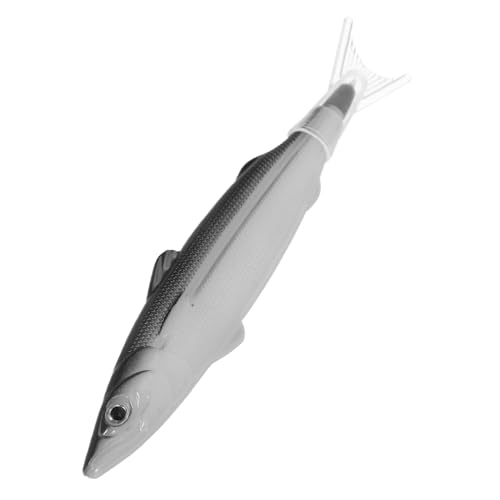 Operitacx Fischballstift süße Fischstifte Fischgehege Zubehör für Angelpartys Fischhilfe Fisch Kugelschreiber Tierform Stift Fischereistifte Fisch geformte Kugelschreiber Plastik Grey von Operitacx