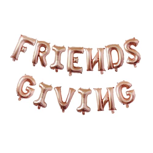 Operitacx Friends Giving Folienballons Set aus Aluminiumfolie Langlebige Partydeko für Thanksgiving Selbstaufblasbar Roségoldfarben Ballon Kombination für Festlichkeiten Operitacx Friends Giving Folienballons Set aus Aluminiumfolie Langlebige Partydeko für Thanksgiving Selbstaufblasbar Roségoldfarben Ballon Kombination für Festlichkeiten von Operitacx