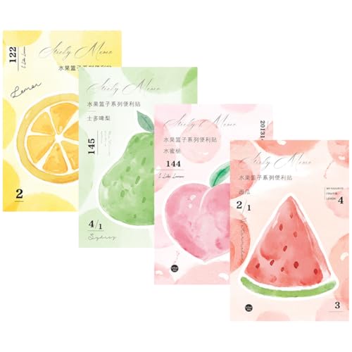 Operitacx Frucht Memo Notizblöcke Tear Off Notizpads Kawaii Taschennotizbücher für Bürobedarf Praktische Planungshefte für Zuhause Schule und Büro Operitacx Frucht Memo Notizblöcke Tear Off Notizpads Kawaii Taschennotizbücher für Bürobedarf Praktische Planungshefte für Zuhause Schule und Büro von Operitacx