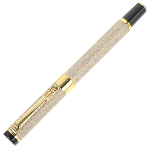 Operitacx Füllfederhalter Metall Spitze Beige Tragbarer Kalligraphie Stift Glattes Schreiben Leichter Zeichenstift Für Schule Büro Alltag Operitacx Füllfederhalter Metall Spitze Beige Tragbarer Kalligraphie Stift Glattes Schreiben Leichter Zeichenstift Für Schule Büro Alltag von Operitacx