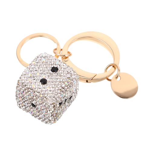 Operitacx Funkelndes Accessoire mit Bunten Strasssteinen für Partys Handtaschen und Autoschlüssel Einzigartiger Würfel Charm für Stilvolle Operitacx Funkelndes Accessoire mit Bunten Strasssteinen für Partys Handtaschen und Autoschlüssel Einzigartiger Würfel Charm für Stilvolle von Operitacx
