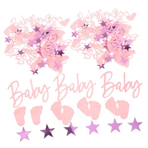Operitacx Fußabdruck Stern Konfetti Partydeko für Babyparty Gender Reveal Tischdekoration Festliches Streudeko Zubehör Operitacx Fußabdruck Stern Konfetti Partydeko für Babyparty Gender Reveal Tischdekoration Festliches Streudeko Zubehör von Operitacx