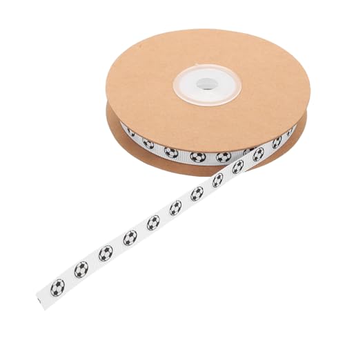 Operitacx Fußball geschenkband Sportliches Grosgrain band für DIY Geschenkverpackung Einfache Handhabung Fußballmotiv für Party Bastelbedarf Operitacx Fußball geschenkband Sportliches Grosgrain band für DIY Geschenkverpackung Einfache Handhabung Fußballmotiv für Party Bastelbedarf von Operitacx