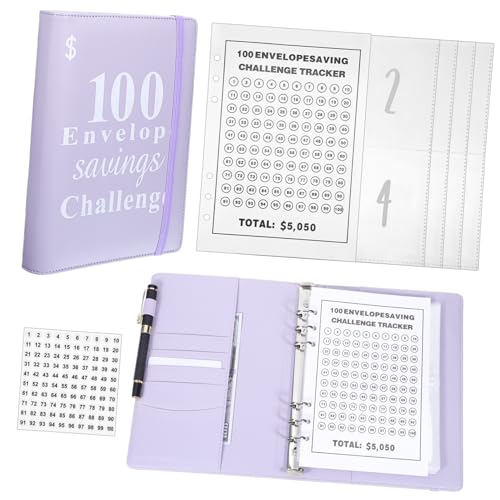Operitacx Geldsparbuch mit Umschlägen Budget Organizer mit PU Hülle Klaren Taschen Elastischem Verschluss für Planung und Motivation Operitacx Geldsparbuch mit Umschlägen Budget Organizer mit PU Hülle Klaren Taschen Elastischem Verschluss für Planung und Motivation von Operitacx