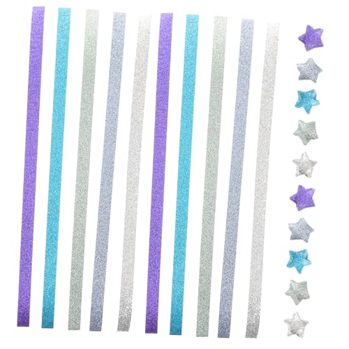 Operitacx Glitzer Origami Papier Set für DIY Bastelprojekte Glänzende Faltstreifen Blau Gradient für Kreative Stern Dekorationen für Zuhause und Unterwegs Operitacx Glitzer Origami Papier Set für DIY Bastelprojekte Glänzende Faltstreifen Blau Gradient für Kreative Stern Dekorationen für Zuhause und Unterwegs von Operitacx