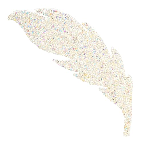 Operitacx Glitzernde Blattförmige Bügelapplikation mit Strasssteinen Robuster DIY Flicken für Kleidung Taschen und Hüte Hautfreundliches Zubehör für Kreative Bastelprojekte Weißer Ab Operitacx Glitzernde Blattförmige Bügelapplikation mit Strasssteinen Robuster DIY Flicken für Kleidung Taschen und Hüte Hautfreundliches Zubehör für Kreative Bastelprojekte Weißer Ab von Operitacx