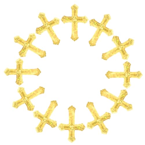 Operitacx Goldene Kreuz Glitzer Konfetti für Taufe und Hochzeit Präzise Geschnittene Mehrfarbige Streudeko für Kommunion Babyparty Geburtstagsfeier Einfach zu Reinigen Festliche von Operitacx
