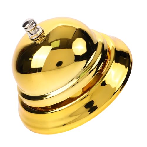 Operitacx Goldene Serviceglocke Klassische Anrufglocke aus Multifunktionale Empfangsglocke für Restaurant Hotel und Bar Leicht Langlebig Perfektes für Freunde Operitacx Goldene Serviceglocke Klassische Anrufglocke aus Multifunktionale Empfangsglocke für Restaurant Hotel und Bar Leicht Langlebig Perfektes für Freunde von Operitacx