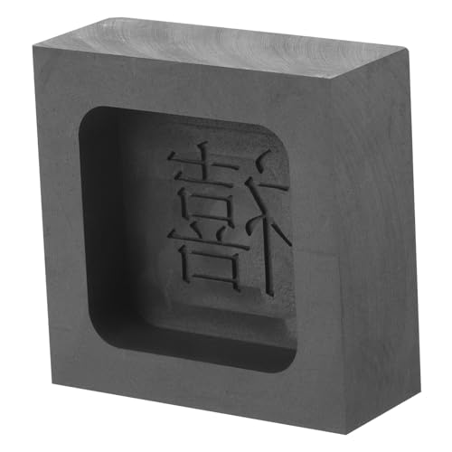 Operitacx Graphit Gießform für Gold Silber und Wiederverwendbare Schmelzform mit Einzigartigem Design für Metallverarbeitung und Experimente Hochtemperaturbeständig für Gießarbeiten von Operitacx