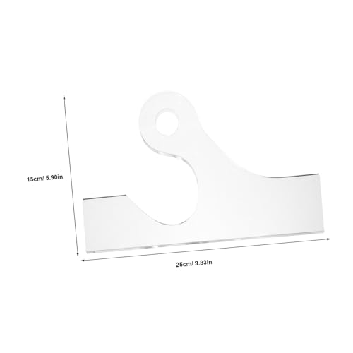 Operitacx Griff Schablone für Schneidebretter Hochtransparentes Formstabiler DIY Schnittvorlage Präzise Holzbearbeitungsschablone für Exakte Griffformen Vielseitiges Küchenwerkzeug Operitacx Griff Schablone für Schneidebretter Hochtransparentes Formstabiler DIY Schnittvorlage Präzise Holzbearbeitungsschablone für Exakte Griffformen Vielseitiges Küchenwerkzeug von Operitacx