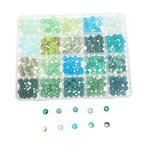 Operitacx Grüne Glasperlen mit Großem Loch Runde Spacer Perlen für Schmuckherstellung DIY Armband Halskette Ohrring Bastelset mit Aufbewahrungsbox Vielseitig und Langlebig Operitacx Grüne Glasperlen mit Großem Loch Runde Spacer Perlen für Schmuckherstellung DIY Armband Halskette Ohrring Bastelset mit Aufbewahrungsbox Vielseitig und Langlebig von Operitacx