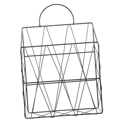 Operitacx Hängender für Bücher und Zeitschriften Stabiler Eisenrahmen Platzsparend für Büro Küche und Wohnzimmer Eleganter Schwarzer Magazinhalter für Kleine Wandregale Operitacx Hängender für Bücher und Zeitschriften Stabiler Eisenrahmen Platzsparend für Büro Küche und Wohnzimmer Eleganter Schwarzer Magazinhalter für Kleine Wandregale von Operitacx