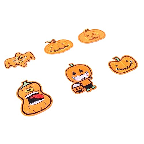 Operitacx Halloween Kürbis Aufnäher Umweltfreundliche Diy Patches für Kleidung Taschen und Hüte für Halloween Feiern Leicht Aufzubügeln und Handgenäht von Operitacx