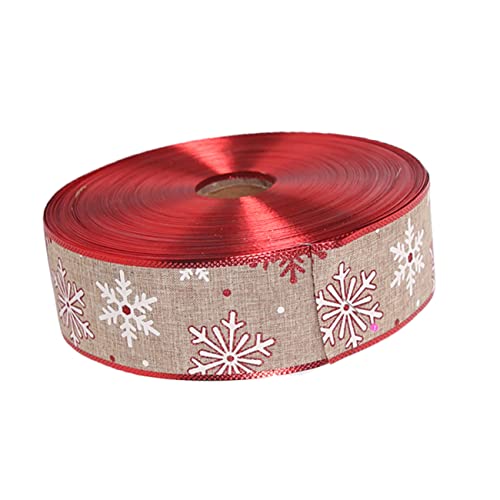 Operitacx Handgefertigtes Weihnachts Dekoband Rot Rand Schneeflockenmuster Festliches Geschenkband für Diy Basteln Weihnachtliche Baum und Partydekoration Reißfestes Hochwertiges Webmaterial Operitacx Handgefertigtes Weihnachts Dekoband Rot Rand Schneeflockenmuster Festliches Geschenkband für Diy Basteln Weihnachtliche Baum und Partydekoration Reißfestes Hochwertiges Webmaterial von Operitacx
