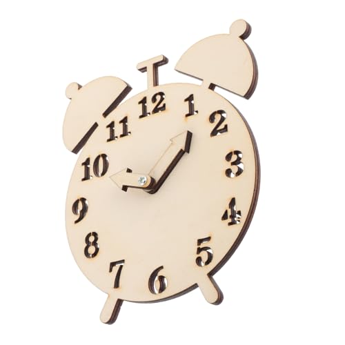 Operitacx Handgemachte Holz Uhr DIY Lernspielzeug zur Zeitmessung für Vorschulkinder Montessori Unterstützendes mit Kreativen Malmöglichkeiten und Austauschbaren Operitacx Handgemachte Holz Uhr DIY Lernspielzeug zur Zeitmessung für Vorschulkinder Montessori Unterstützendes mit Kreativen Malmöglichkeiten und Austauschbaren von Operitacx