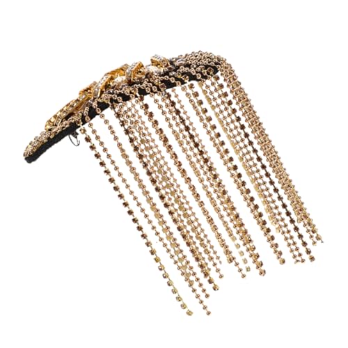 Operitacx Handgemachte Schulterabzeichen mit Quasten und Perlen für Männer und Frauen Vielseitiges Accessoire für Anzüge und Verschiedene Anlässe Goldene Farbe von Operitacx