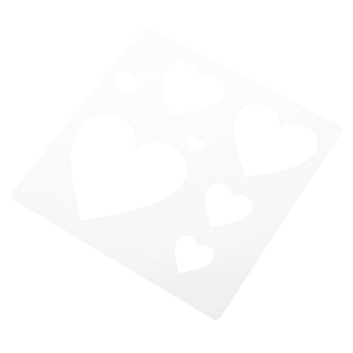 Operitacx Herz Schablone für Bastelarbeiten Wiederverwendbare Schablone Kunststoff für Dekoration Malen und Diy Projekte für Valentinstag und Hochzeiten von Operitacx