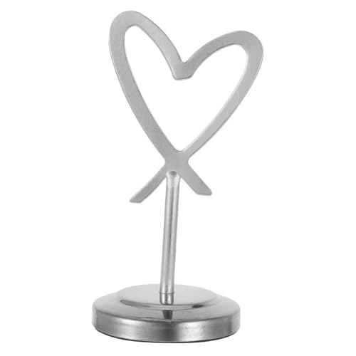 Operitacx Herzförmiger Memo Clip Halter aus Eleganter und Fotohalter für Tischkarten Vielseitiger Robuster Metallständer für Hochzeiten Büro und Dekoration Operitacx Herzförmiger Memo Clip Halter aus Eleganter und Fotohalter für Tischkarten Vielseitiger Robuster Metallständer für Hochzeiten Büro und Dekoration von Operitacx