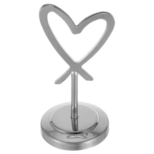 Operitacx Herzförmiger Memo Clip Stand Eleganter Tischkartenhalter für Hochzeiten Fotos Notizen und Menüs für Veranstaltungen und von Operitacx