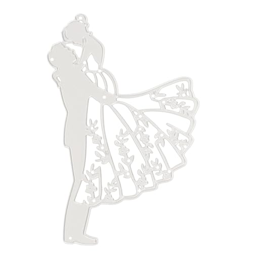 Operitacx Hochwertige Carbonstahl Stanzform Hochzeitspaar Diy Metall Prägeschablone für Scrapbooking Kartenherstellung Basteln Zubehör von Operitacx
