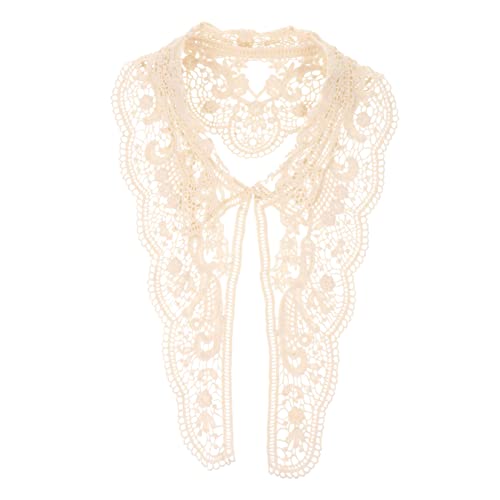 Operitacx Hochwertiger Gestickter Spitzen Applikationskragen Leichter Baumwollfaden Eleganter Vintage Stil DIY Spitzenbesetzter Ausschnitt für Damenkleidung und Blusen Hautfreundlich und Operitacx Hochwertiger Gestickter Spitzen Applikationskragen Leichter Baumwollfaden Eleganter Vintage Stil DIY Spitzenbesetzter Ausschnitt für Damenkleidung und Blusen Hautfreundlich und von Operitacx