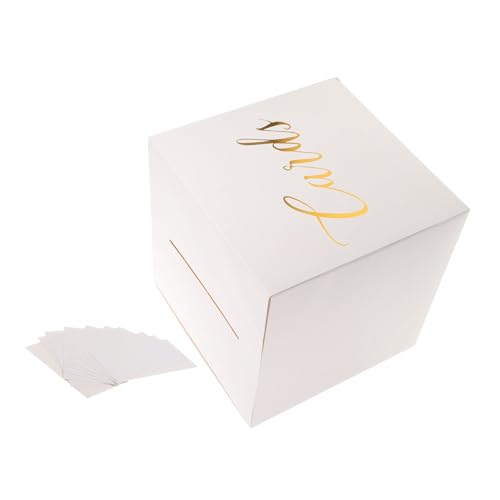 Operitacx Hochzeitskartenbox mit Schloss Eleganter Aufbewahrungskasten für Karten für Hochzeiten Geburtstagsfeiern und Besondere Anlässe Weißen Karten Operitacx Hochzeitskartenbox mit Schloss Eleganter Aufbewahrungskasten für Karten für Hochzeiten Geburtstagsfeiern und Besondere Anlässe Weißen Karten von Operitacx