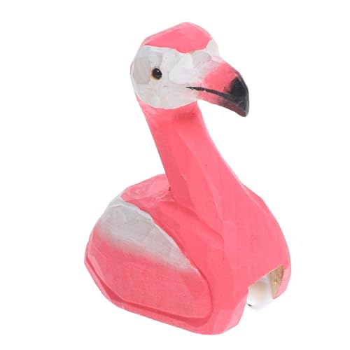 Operitacx Holz Bleistiftspitzer Flamingo Manuell Langlebig Stabil für Schule und Büro Kleines Tragbares Design Schnelles Anspitzen für Schüler und Kreative von Operitacx
