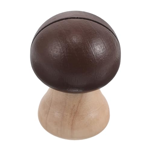 Operitacx Holz Memo Clip Pilzform Lustige Bürodekoration Stabiler Notizhalter für Schreibtisch Einzigartiger Fotohalter Kreativer Notizständer für Büro und Zuhause von Operitacx