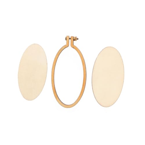 Operitacx Holz Stickrahmen Oval Mini Stickereirahmen Kreuzstichring DIY Bastelrahmen Klein Glatt Ohne Splitter Für Anhänger Schmuckdekoration Operitacx Holz Stickrahmen Oval Mini Stickereirahmen Kreuzstichring DIY Bastelrahmen Klein Glatt Ohne Splitter Für Anhänger Schmuckdekoration von Operitacx