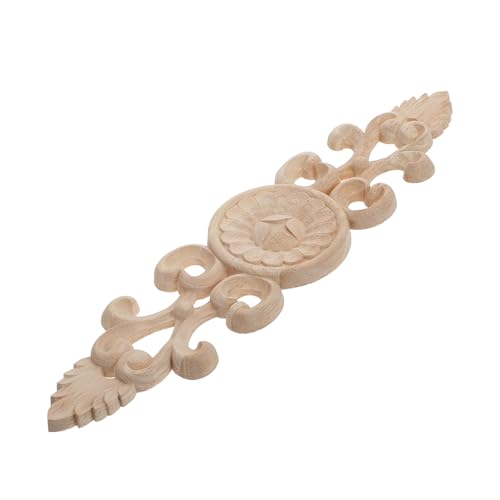 Operitacx Holzornament Geschnitzte Applikation Natürliche Holzdeko Möbelverzierung Vintage Stil für Schrank Wohnzimmertisch Dekoratives Holzrelief Wohnzimmer Dekor Operitacx Holzornament Geschnitzte Applikation Natürliche Holzdeko Möbelverzierung Vintage Stil für Schrank Wohnzimmertisch Dekoratives Holzrelief Wohnzimmer Dekor von Operitacx