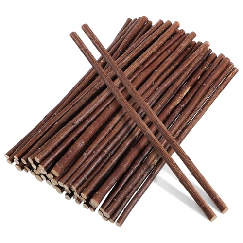 Operitacx Holzstäbe zum Basteln, 30 cm, Holzzweige Bastelstäbe, Holzzweige, Foto-Requisiten, Weihnachtsdekoration, Ornamente, 1,5 cm Durchmesser, 50 Stück von Operitacx