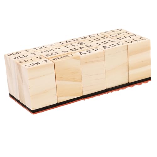 Operitacx Holzstempel Teilig mit Monatszahlen und Buchstaben für Scrapbooking DIY Kreativprojekte Leichtes Tragbares Stempelkit für Bastelfans Operitacx Holzstempel Teilig mit Monatszahlen und Buchstaben für Scrapbooking DIY Kreativprojekte Leichtes Tragbares Stempelkit für Bastelfans von Operitacx