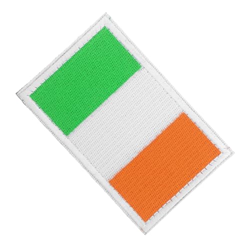 Operitacx Irisches Flaggen Patch Bestickter Aufnäher für Kleidung Rucksäcke und Hüte Vielseitiges für Sport Reisen und Feiern Strapazierfähiges Langlebig und Individuell Gestalten von Operitacx