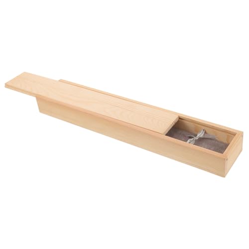 Operitacx Kalligraphie Pinsel Box Holz Aufbewahrung für Pinsel Kompakte und Tragbare Kalligraphie Stiftebox Schützt vor Beschädigung und Verlust für Schüler und Familie von Operitacx