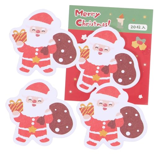 Operitacx Kartonnotizblöcke Weihnachts Memo Pads für Büro und Zuhause Selbstklebende Haftnotizen im Cartoon Design für To Do Listen und Erinnerungen von Operitacx