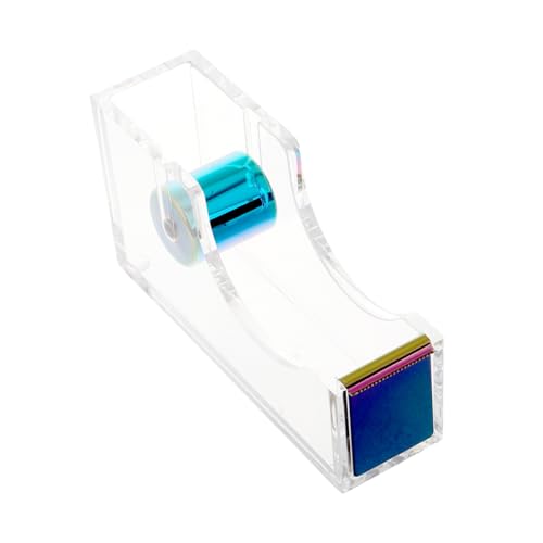 Operitacx Klebebandspender aus Acryl mit Rutschfester Basis Handgerissener Spender für Schreibtisch für Büroorganisation und Schnellen Zugriff Klebeband von Operitacx