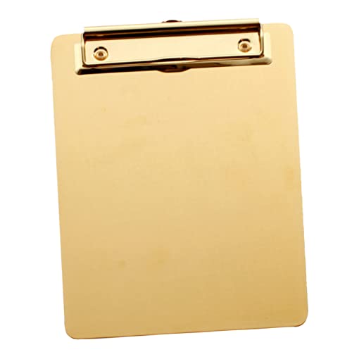 Operitacx Klemmbrett mit Goldener Oberfläche Tragbares Schreibtablet für Büro Schule und Zuhause für Lehrer Studenten und Büroangestellte Operitacx Klemmbrett mit Goldener Oberfläche Tragbares Schreibtablet für Büro Schule und Zuhause für Lehrer Studenten und Büroangestellte von Operitacx