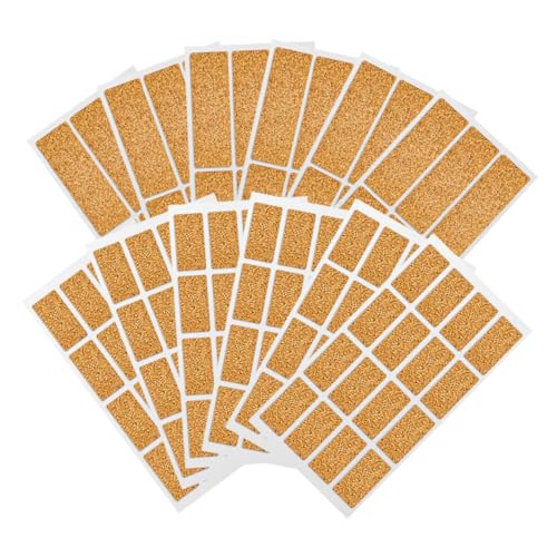 Operitacx Kork klebrige Noten klebrige Papier Lebensmitteletiketten Aufkleber Praktischer Flaschenaufkleber selbstklebende Aufkleber Multifunktionsetiketten Glasetiketten Korkenpapier Braun von Operitacx